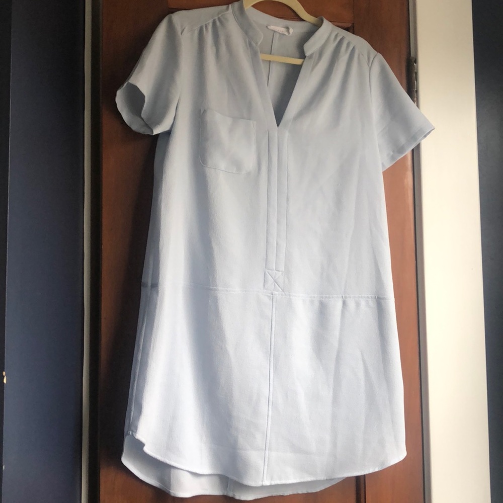 Lush light blue a-line dress
